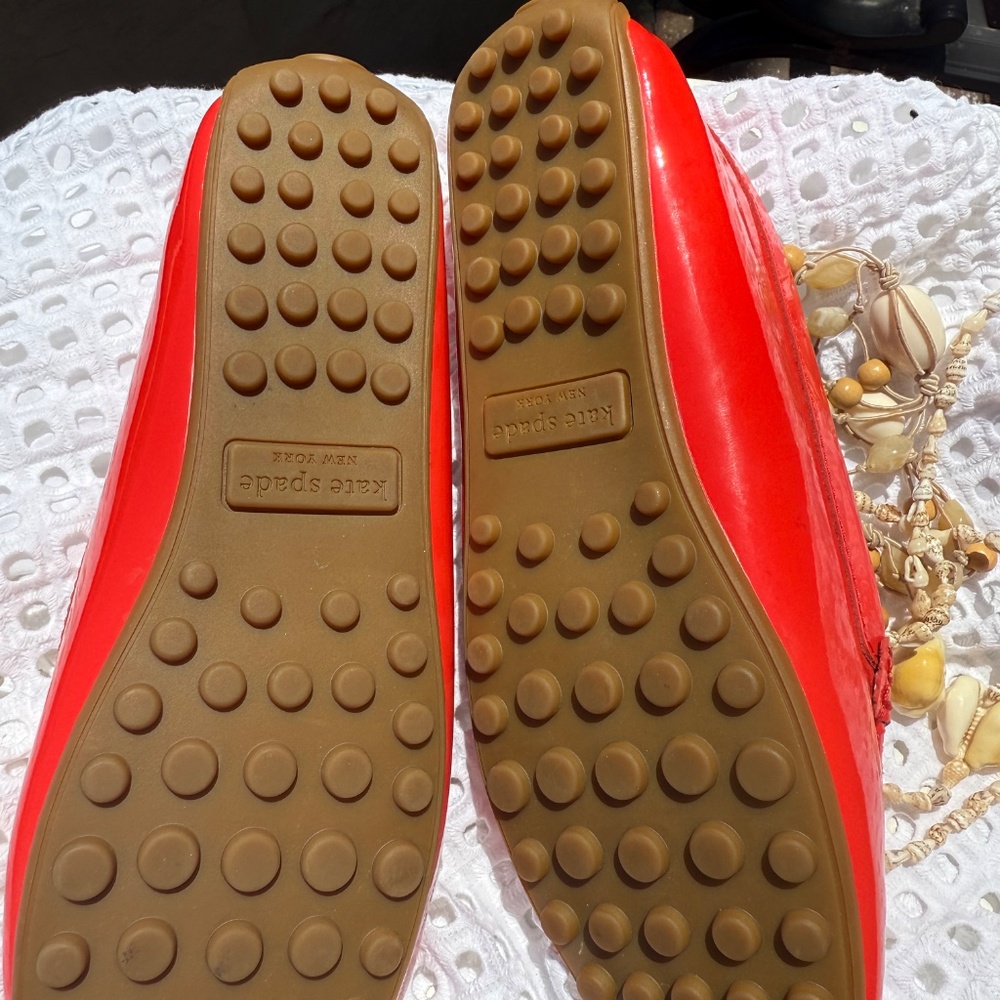 KATE SPADE Coral Patent Loafers WORN ONCE - Picture 5 of 8